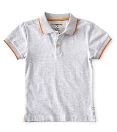 polo shirt jongens - grijs melee - Little Label