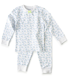 meisjes pyjama blauwe libellen-print Little Label